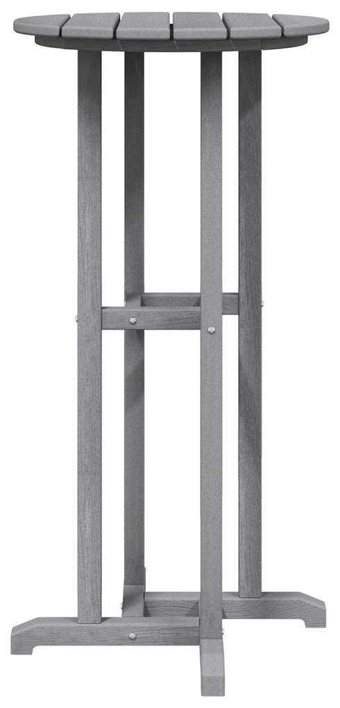 Mesa de Bar Cinzento-claro 55x55x107 cm HDPE