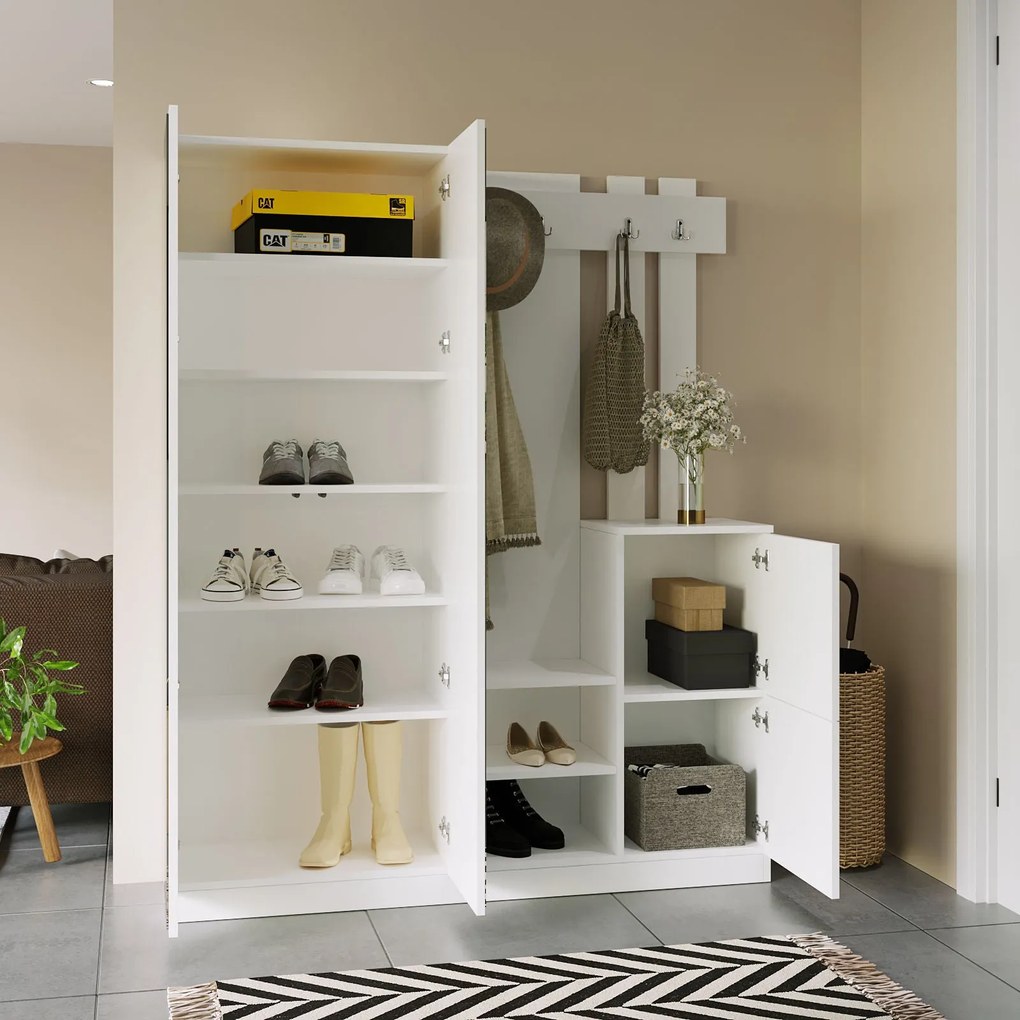 Cabide de Entrada DD8 – Branco – 147,2x179,7x37,5 cm