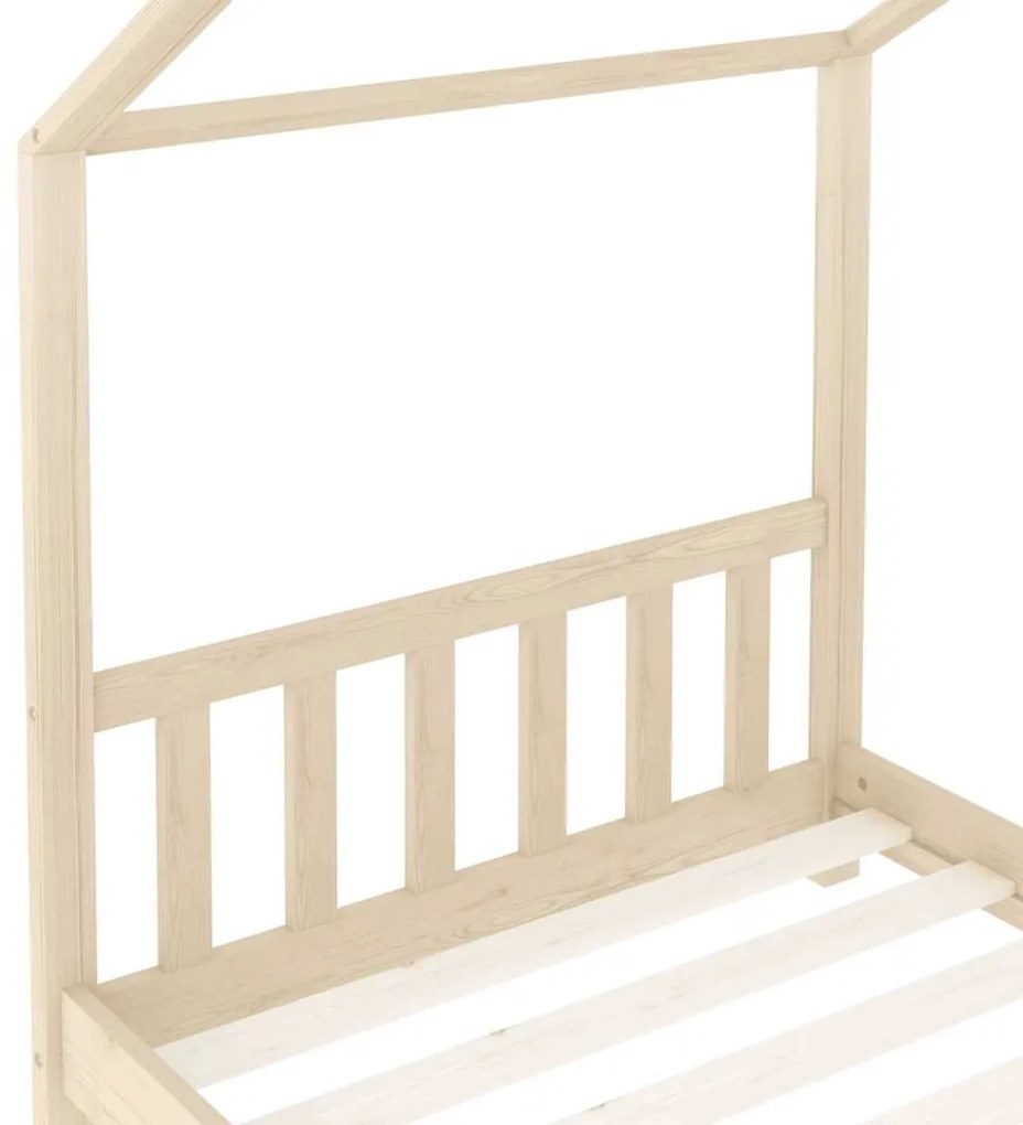 Estrutura de cama para crianças 80x160 cm pinho maciço