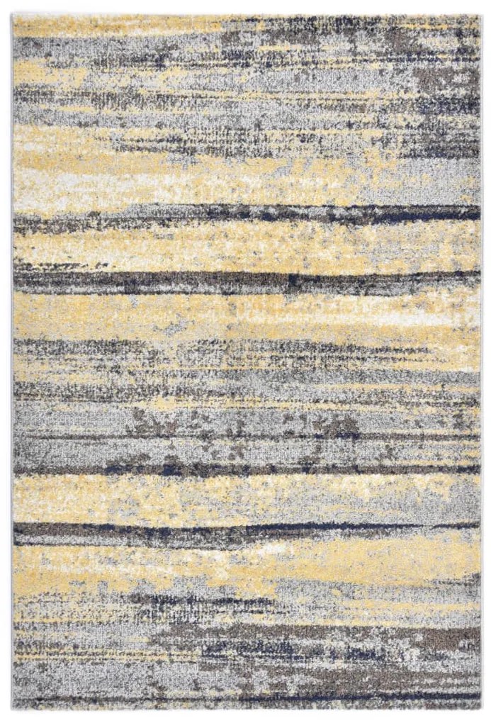 vidaXL Tapete 140x200 cm PP cinzento e bege