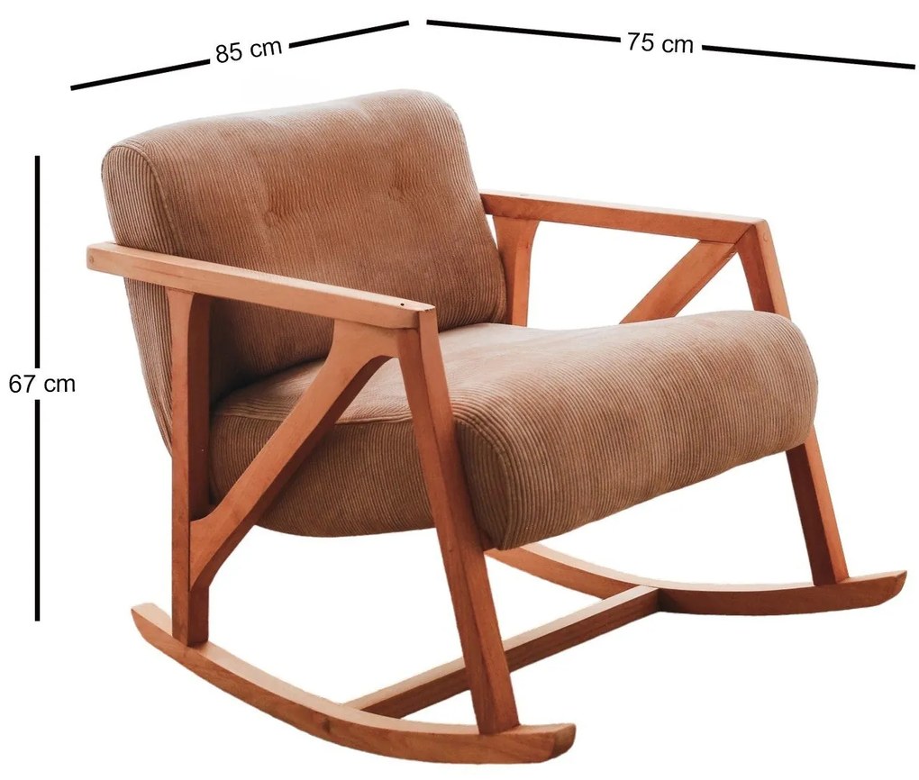 Cadeira de Asa Nini – Camel – 85x67x75 cm