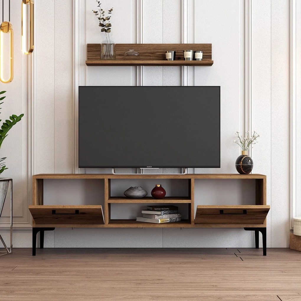 Unidade TV Riga – Noz – 140x48x30 cm