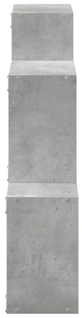 Armário de parede 78x18x71 cm deriv. madeira cinzento cimento