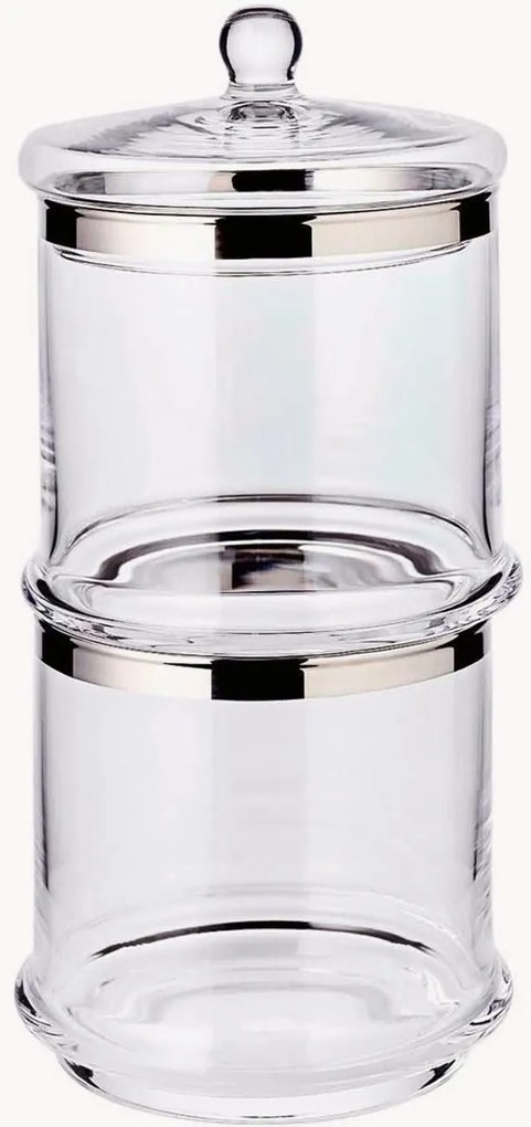 Pote de cristal com tampa Lia