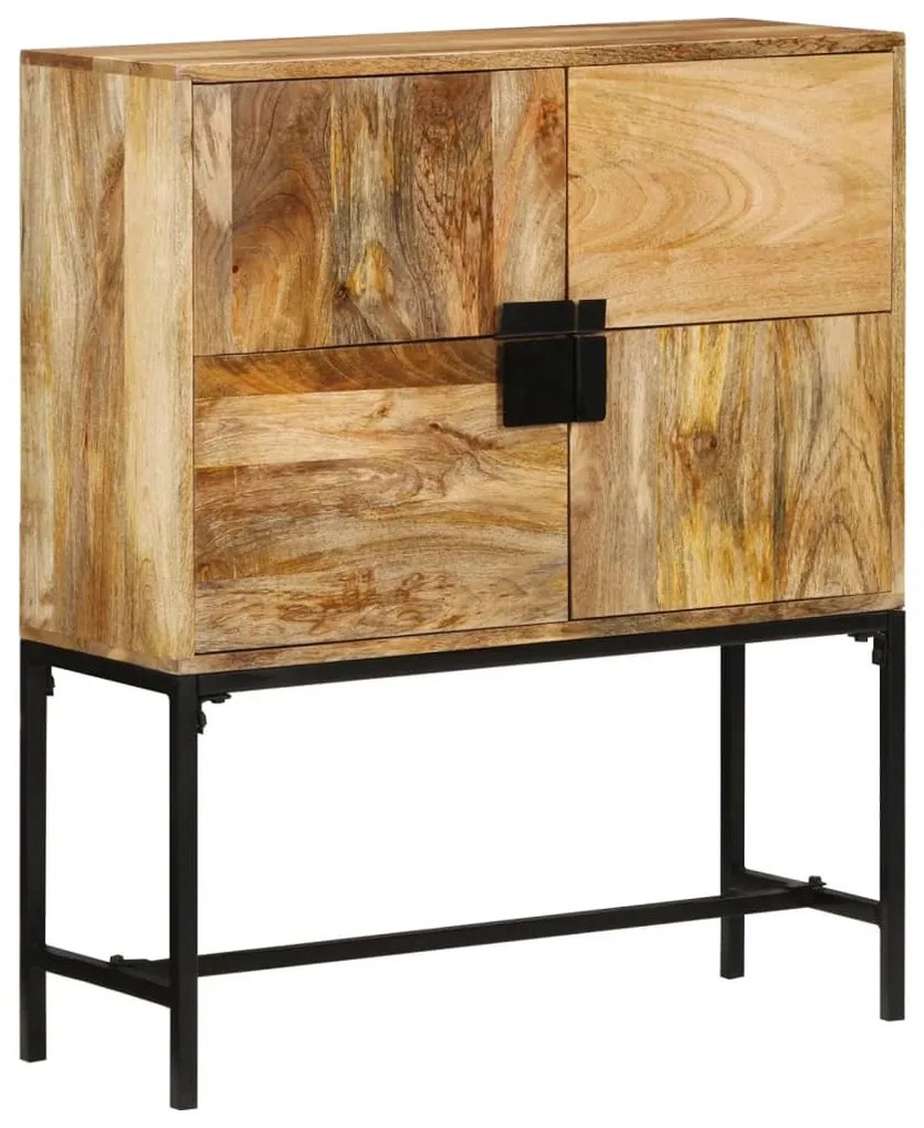 Armário alto 80x30x95 cm madeira de mangueira áspera maciça