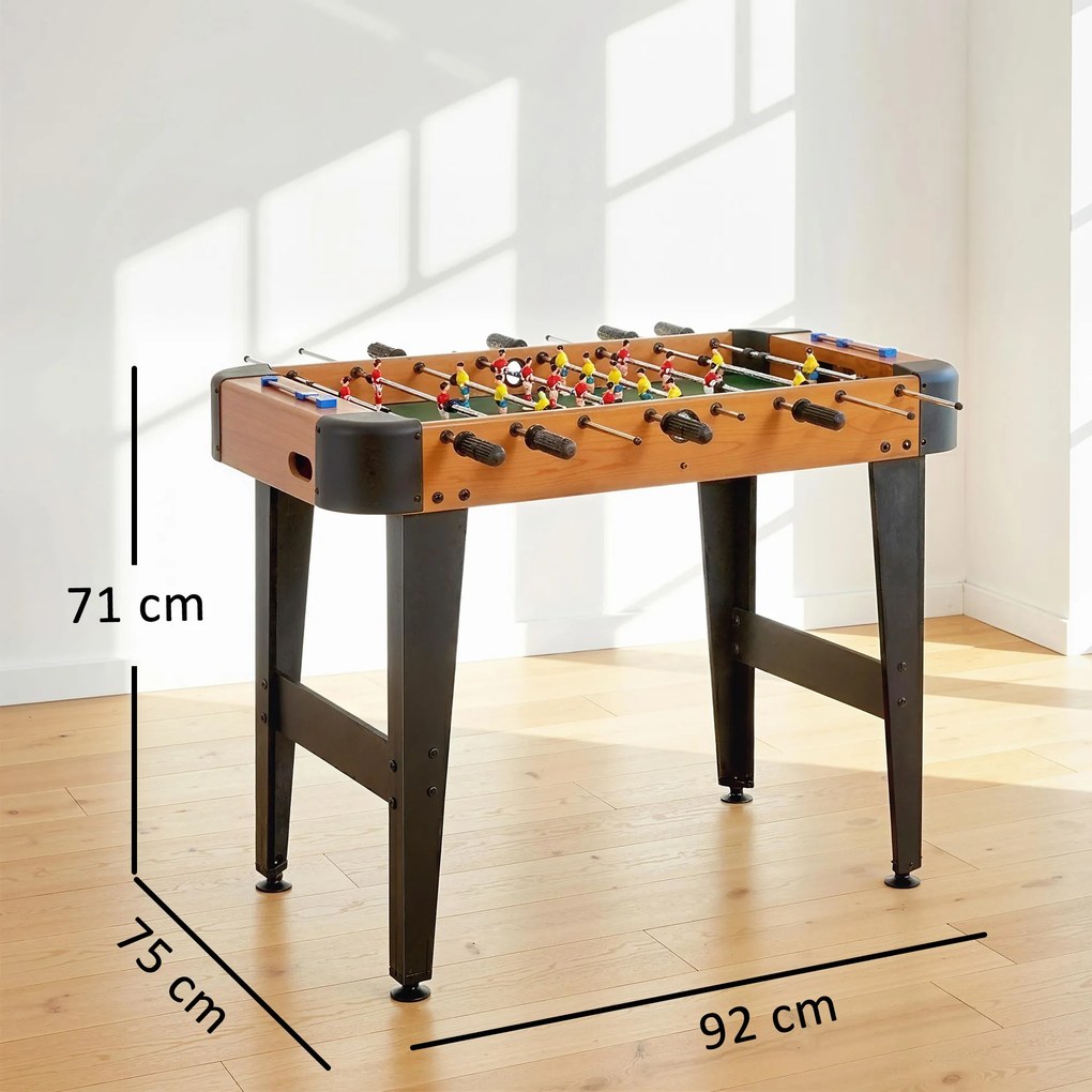 Mesa de Matraquilhos, 92 x 75 x 71 cm, Pegas Antiderrapantes, Castanho