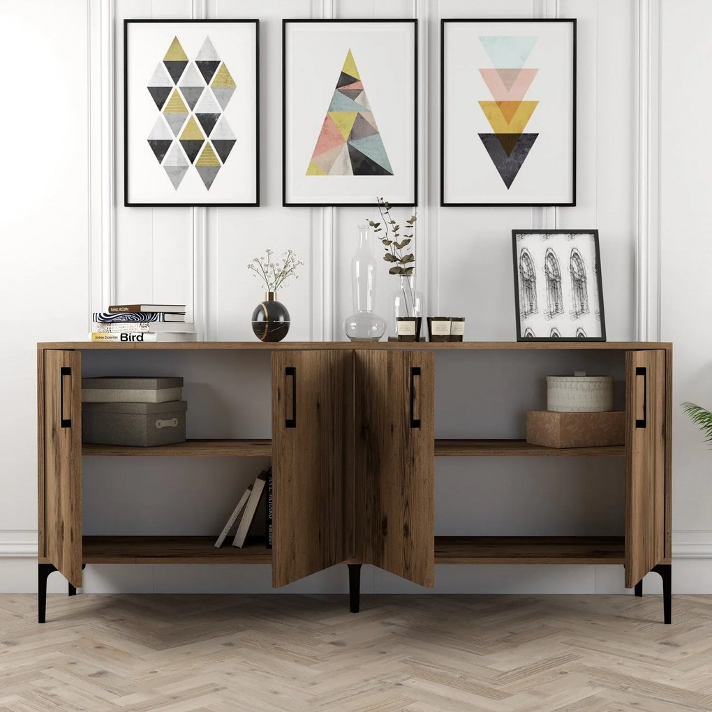 Console Kiev – Walnut – 180x78x35 cm