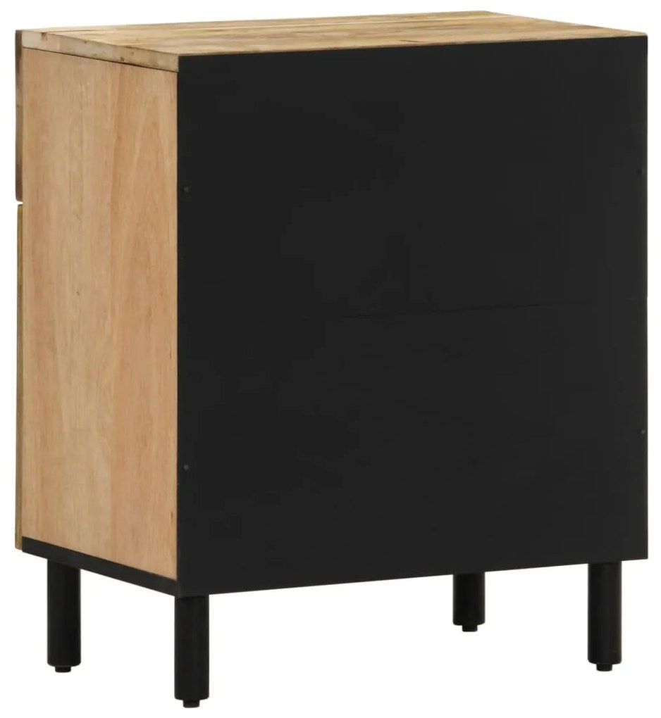 Mesa de cabeceira 50x33x60 cm madeira de mangueira maciça