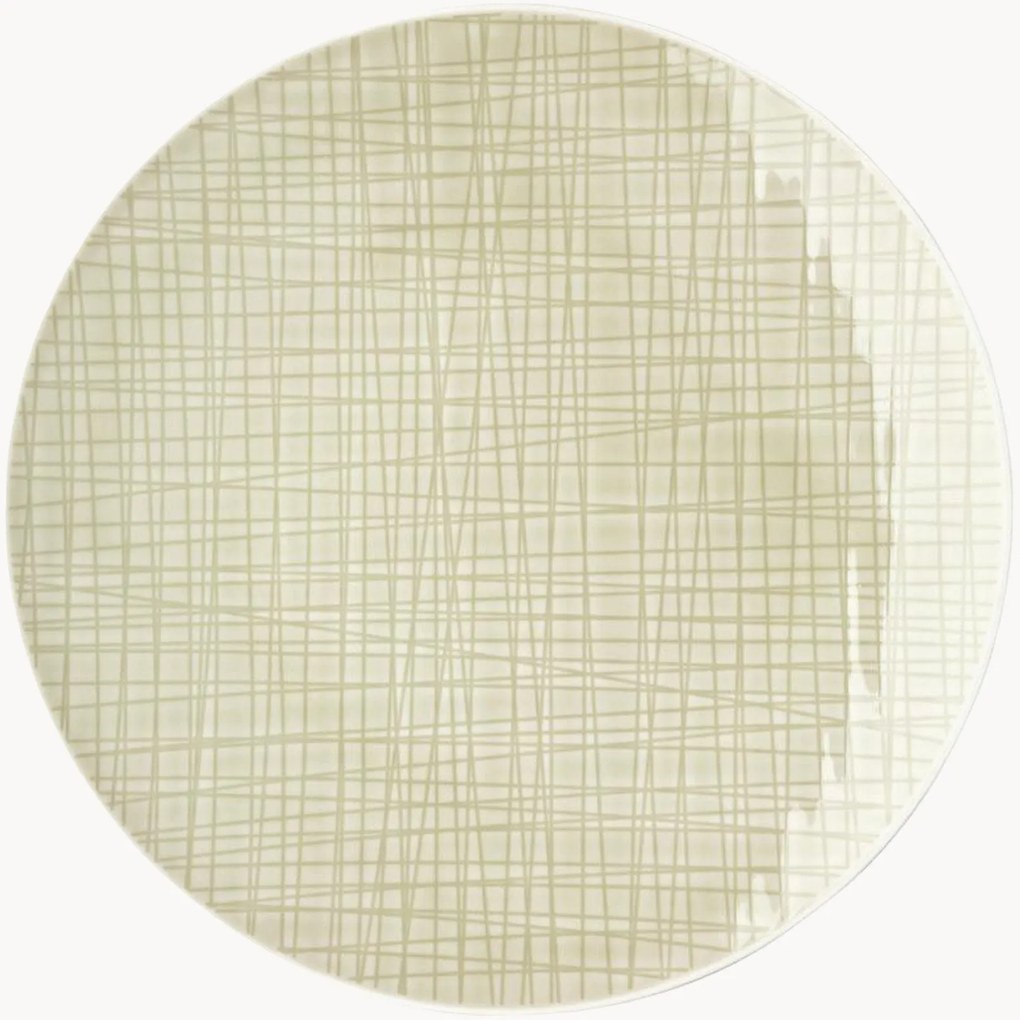 Pratos de jantar Mesh Colours Cream, conjunto de 6