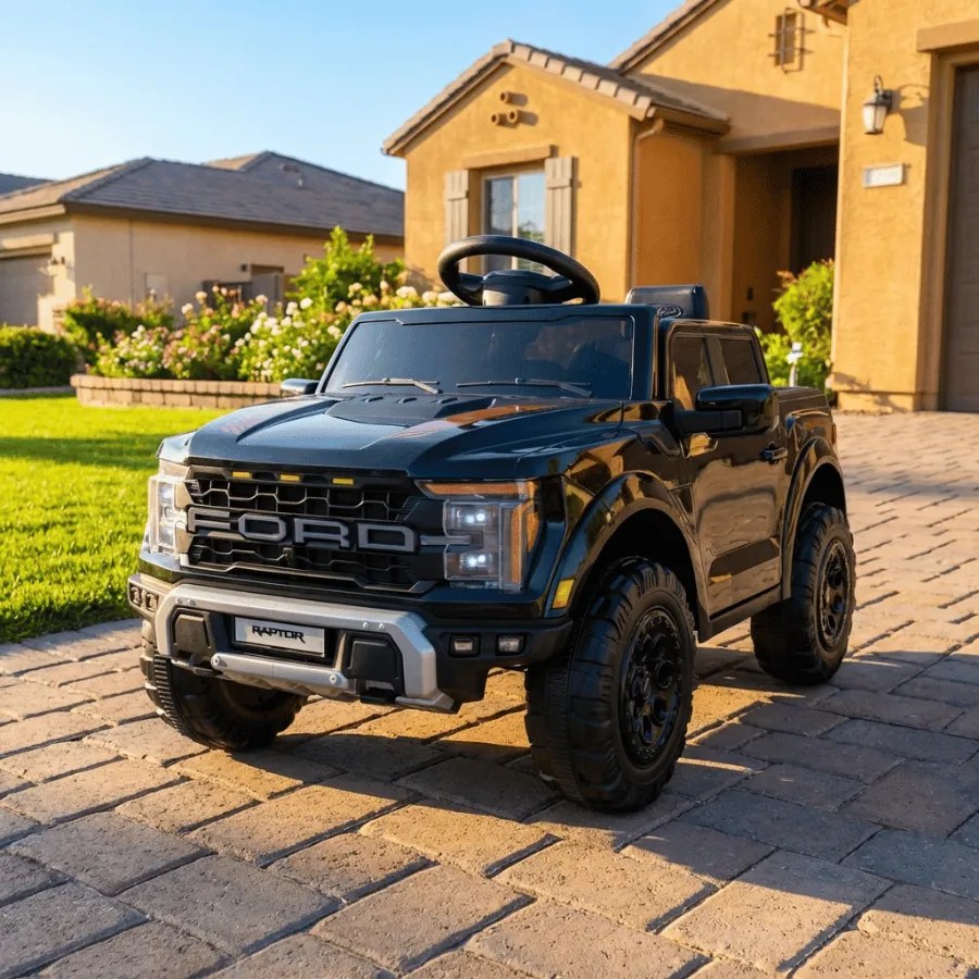 Carrinha Infantil bateria 12V Ford Raptor Preta