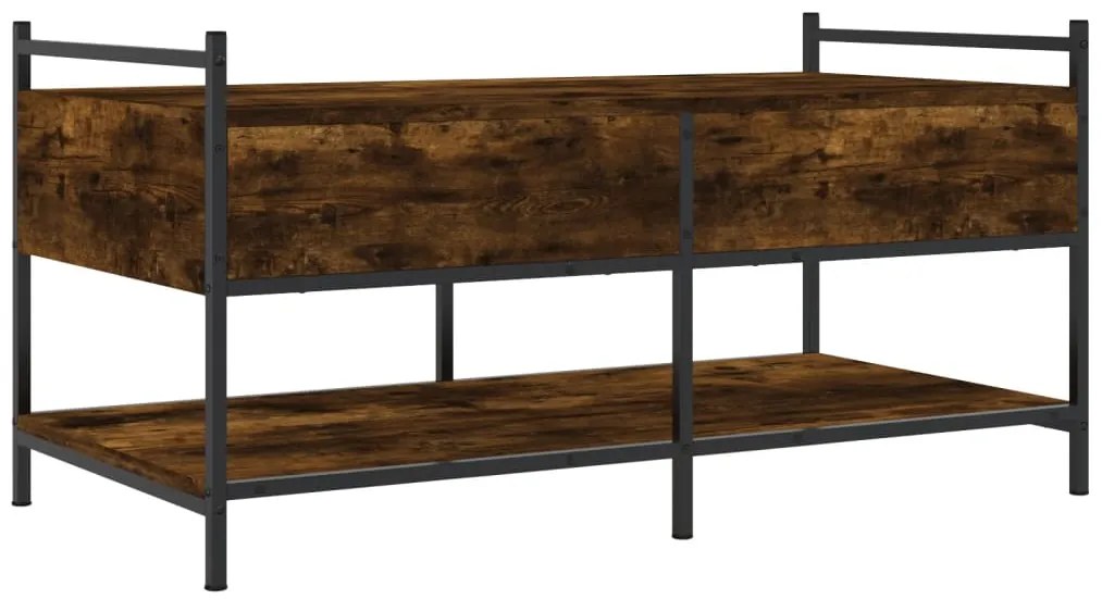 Mesa de centro 99x50x50 cm derivados de madeira carvalho fumado