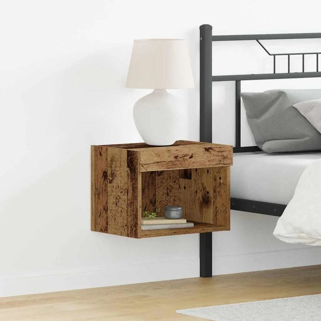 vidaXL Gabinete para TV 2 pcs Madeira antiga 40 x 30 x 30 cm