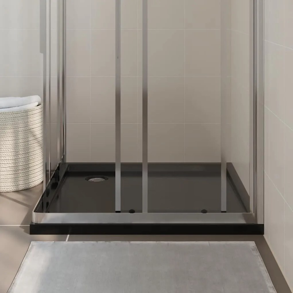 Base de chuveiro quadrada 90x90 cm ABS preto
