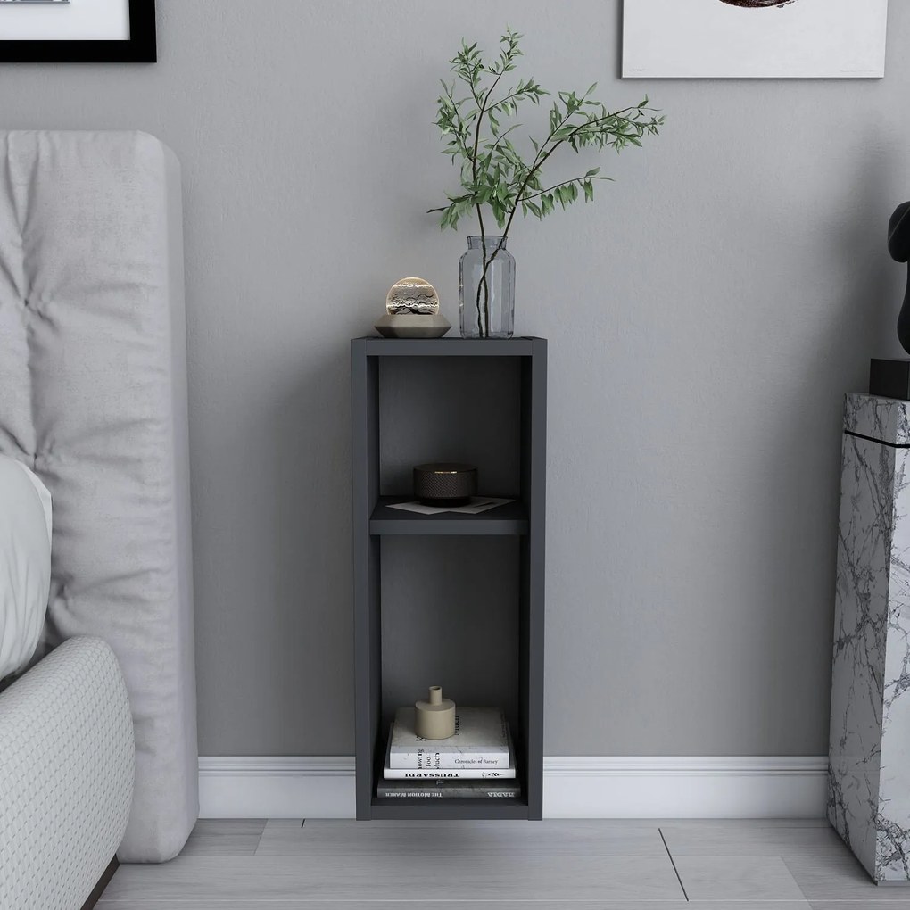 Mesa de Cabeceira Sault – Antracite – 23,2 cm x 22 cm x 59,6 cm