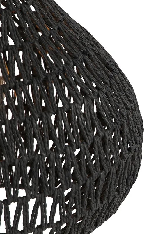 Candeeiro de suspensão retro preto 45 cm - Lina Drop Retro