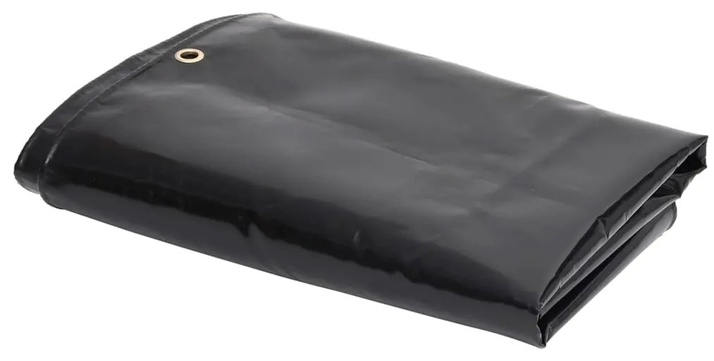 vidaXL Lona 650 g/m² 4x7 m preto