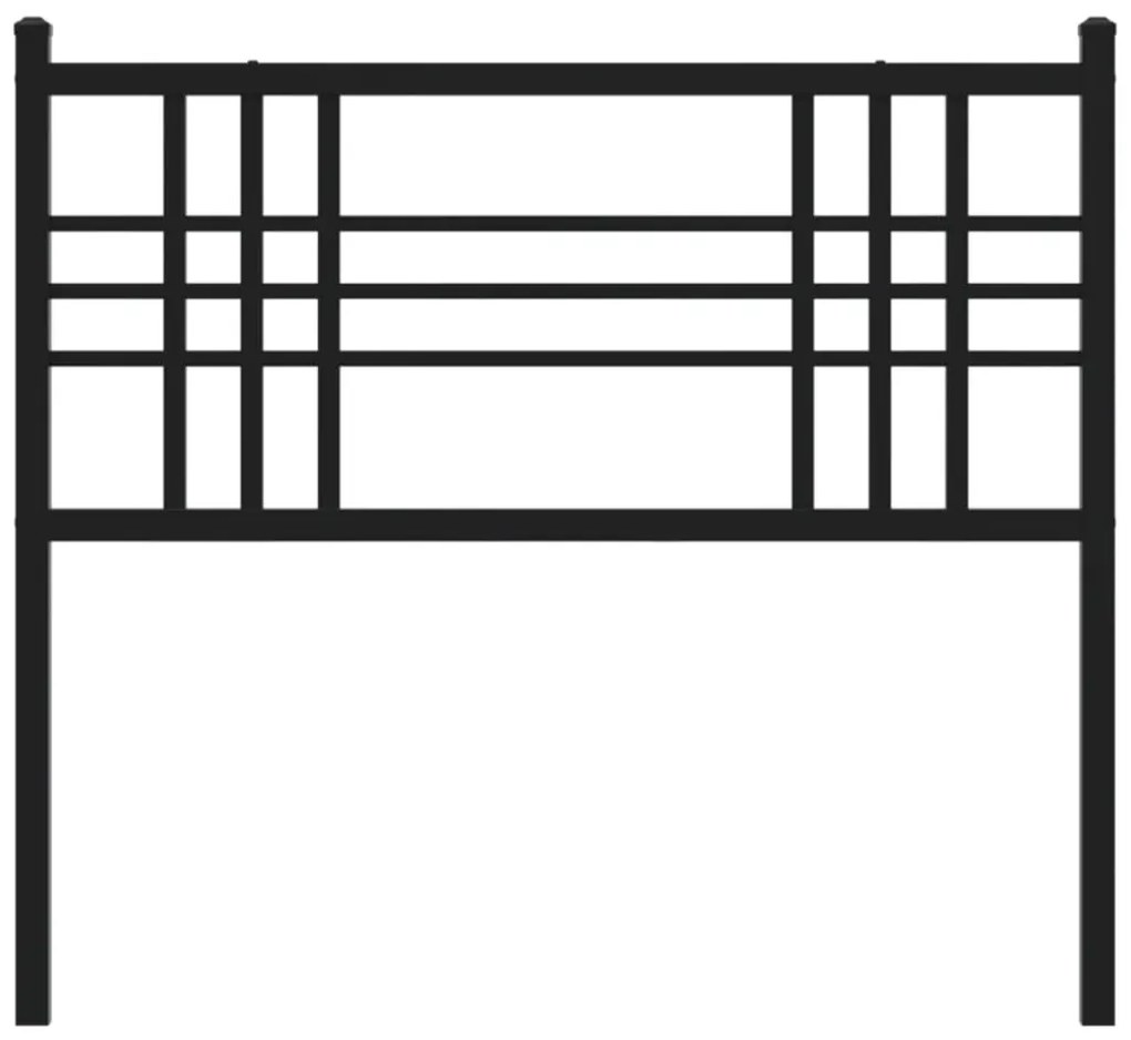 Cabeceira de cama 107 cm metal preto