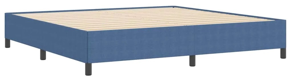 Cama vidaXL Azul 200x200 cm Tecido Corduroy