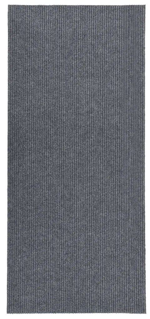 vidaXL Tapete/passadeira de entrada 100x250 cm cinzento