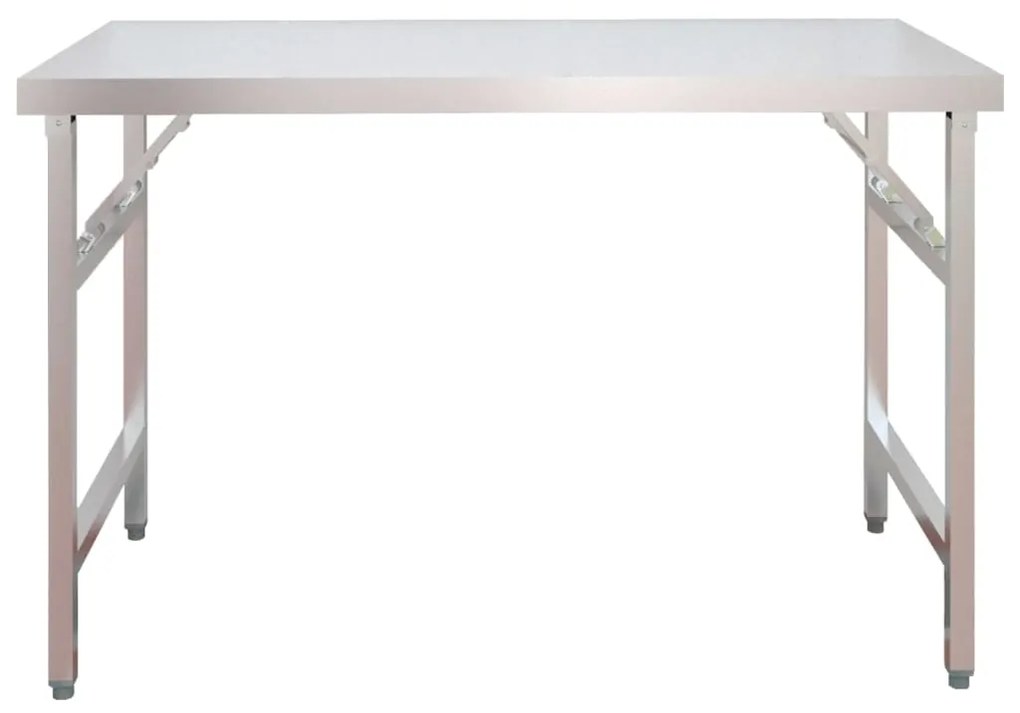 Mesa trabalho cozinha c/ prateleira 120x60x115cm aço inoxidável