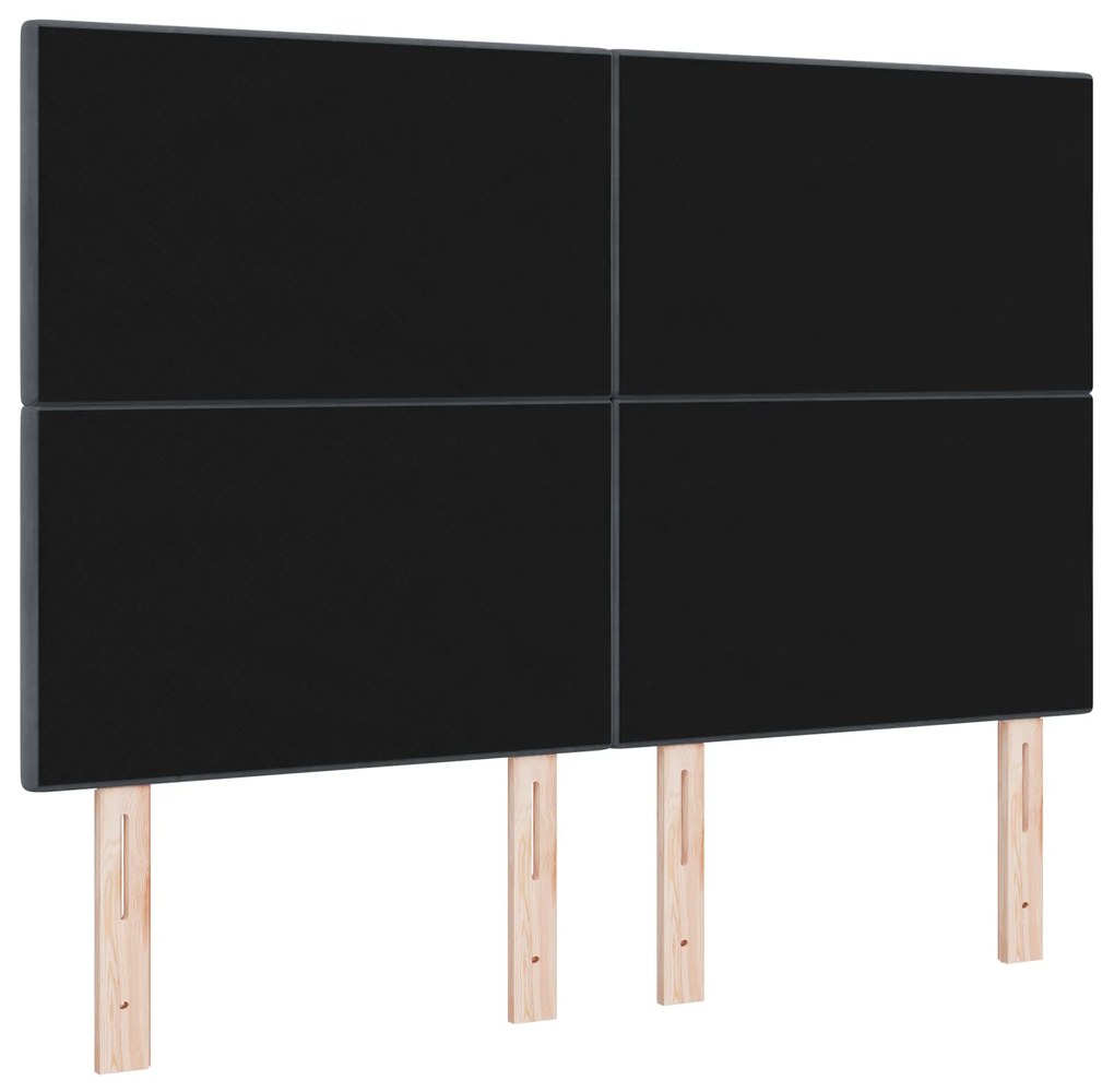 Cabeceira vidaXL Botão Estofada Cinza Escuro 140 cm Veludo
