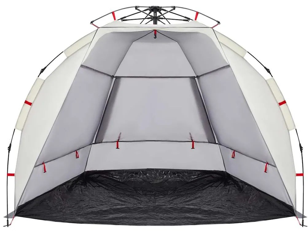 Tenda praia 2 pessoas libertação rápida impermeável cinzento