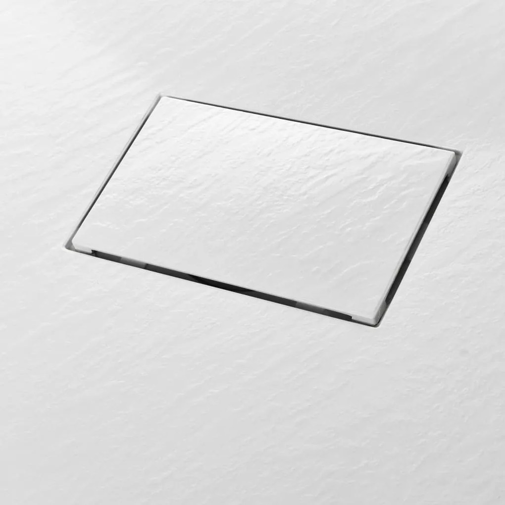 Base de chuveiro SMC branco 80x80 cm