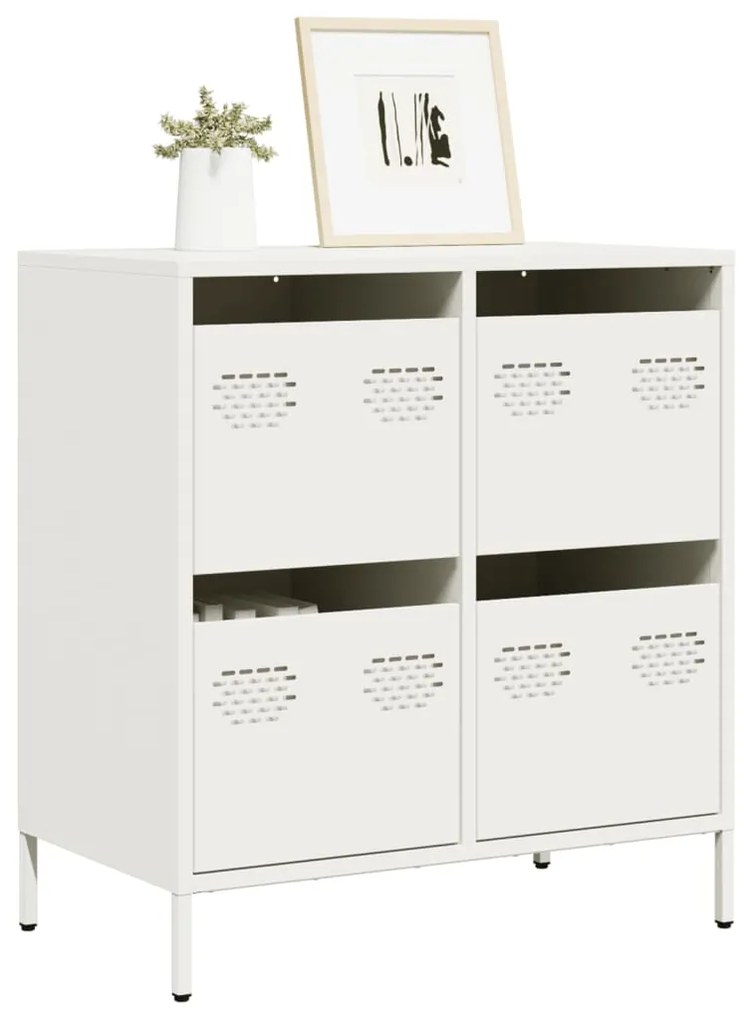 Aparador 68x39x73,5 cm aço laminado a frio branco