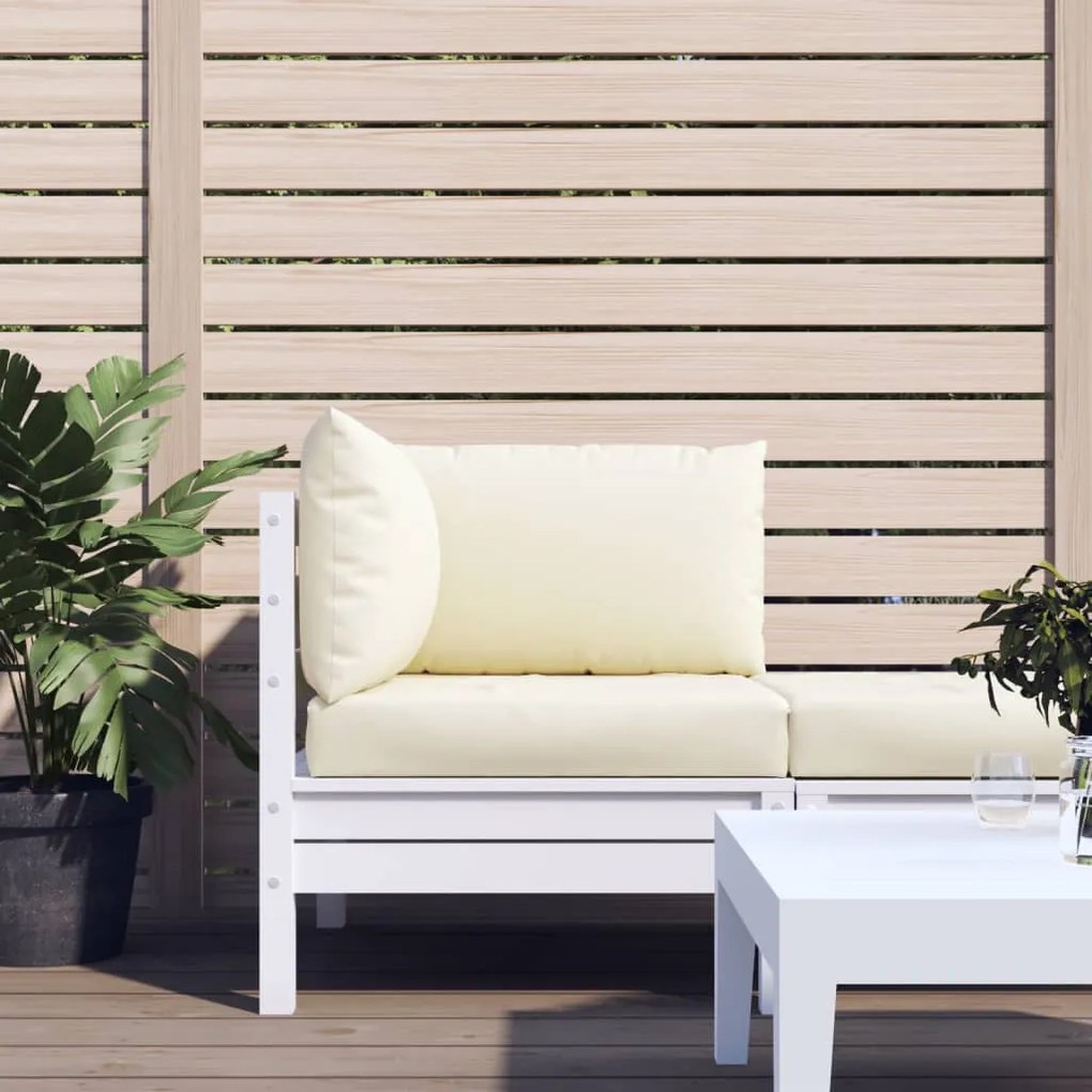 315066 vidaXL Almofadões p/ paletes 3 pcs tecido oxford branco nata