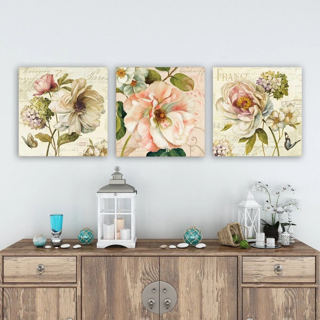 Pintura Decorativa em Tela pmdr45 – Multicolor – 30 x 90 cm