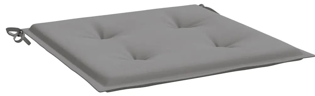 Almofadões p/ cadeiras jardim 2pcs 40x40x4 cm oxford cinza