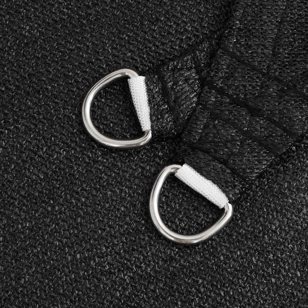 Para-sol estilo vela triangular 160 g/m² 5x7x7 m PEAD preto