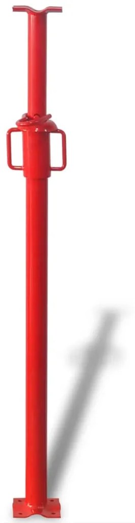 141975 vidaXL Suporte telescópico, 180 cm, vermelho
