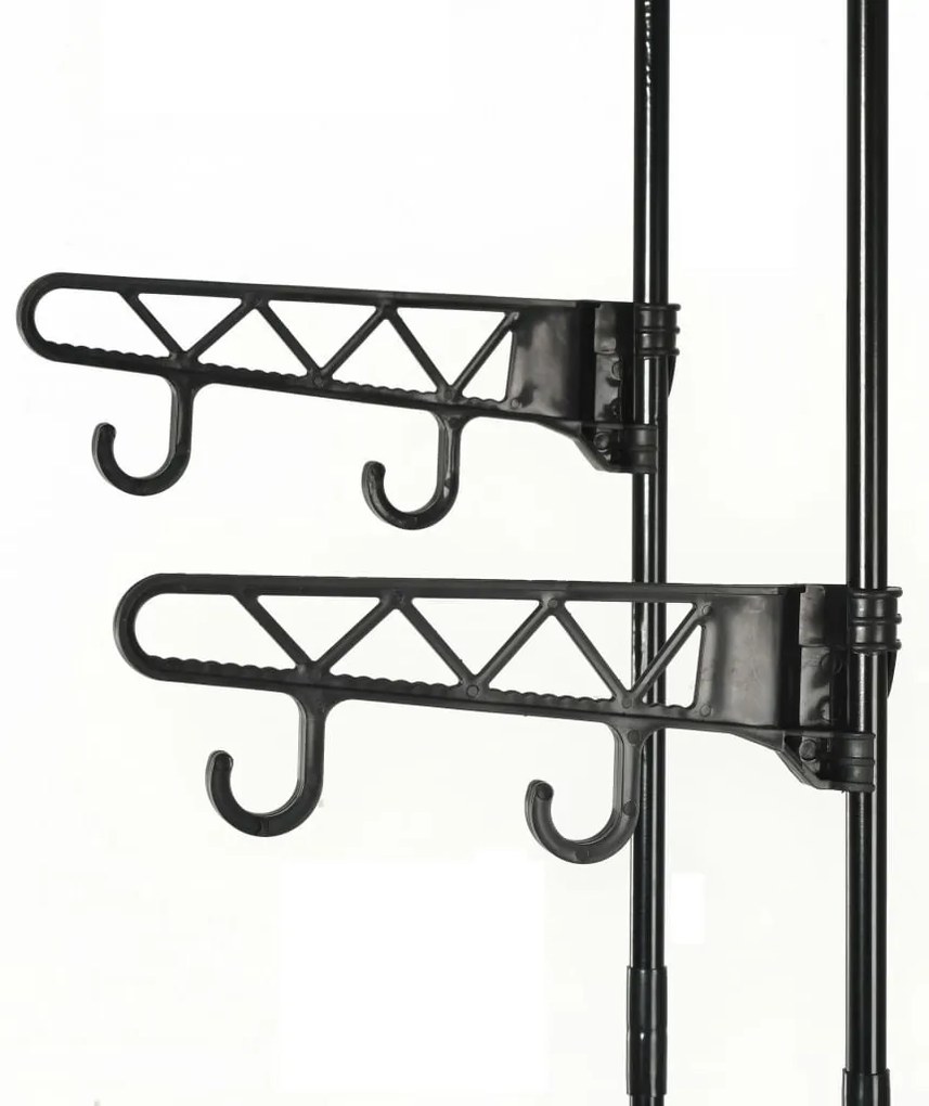 Suporte para roupas aço e tecido não tecido 55x28,5x175cm preto