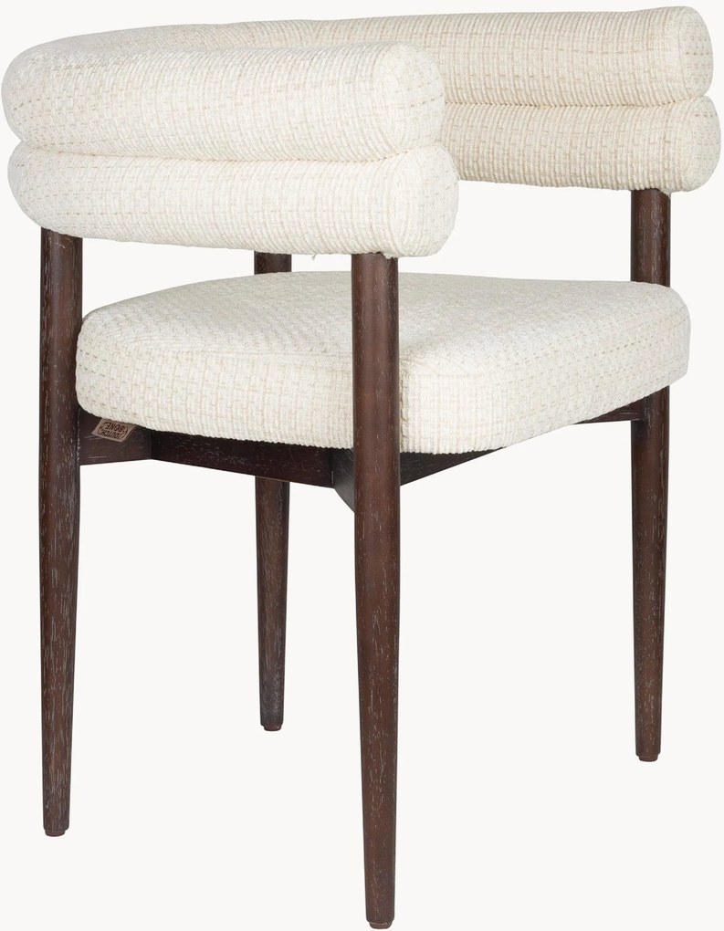 Cadeira de jantar em madeira de borracha Sela