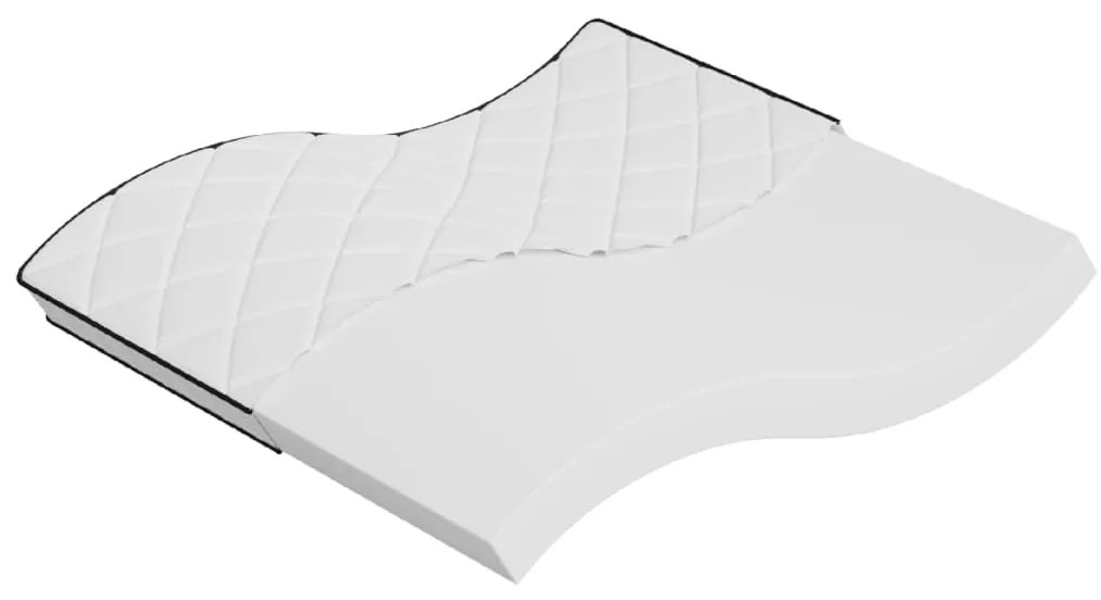 vidaXL Colchão de espuma médio suave 200x200 cm