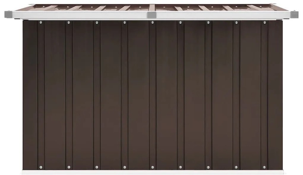 Caixa de arrumação para jardim 109x67x65 cm castanho