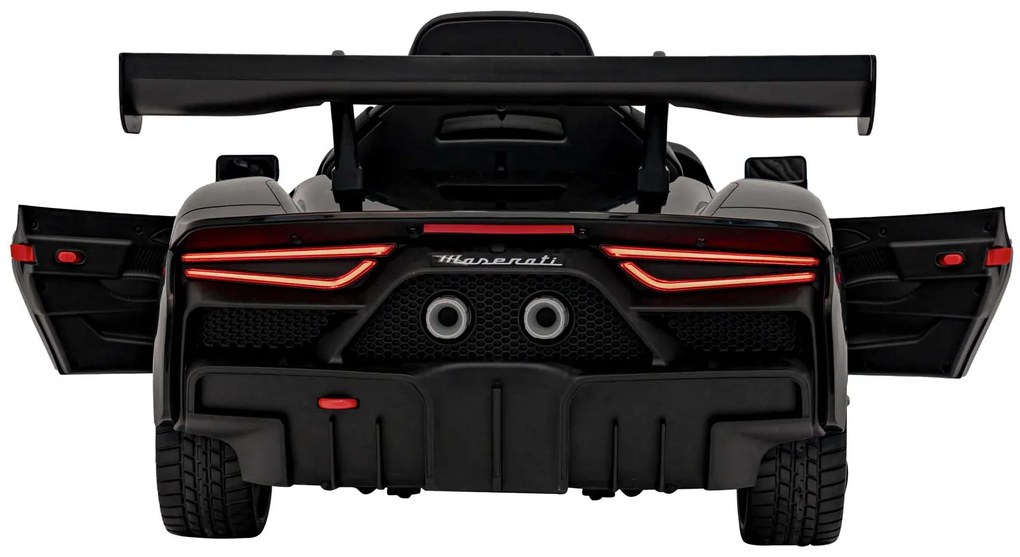 Carro elétrico para Crianças Maserati MC20 GT2 12V 4x4 Rodas Espuma EVA, Assento couro ecológico Preto