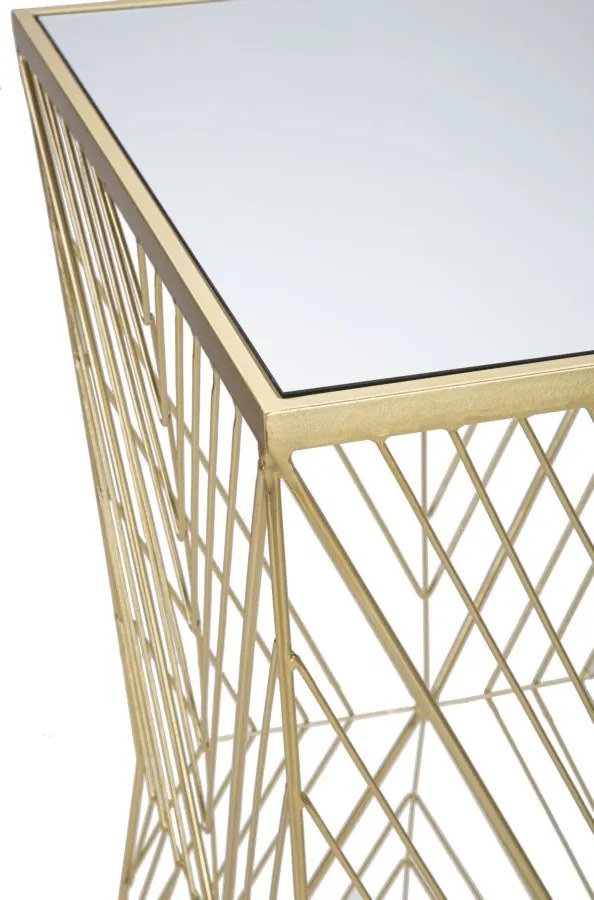 MESA DE APOIO 50X50X100 CM DOURADO