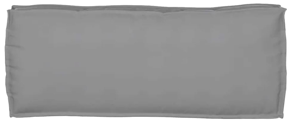 Almofadas de Palete para Banco - 2 Peças Cinza - 100 x 40 x 8 cm - Tec