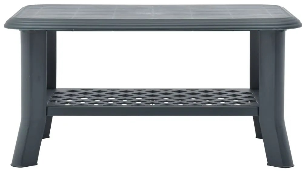 Mesa de centro 90x60x46 cm plástico verde