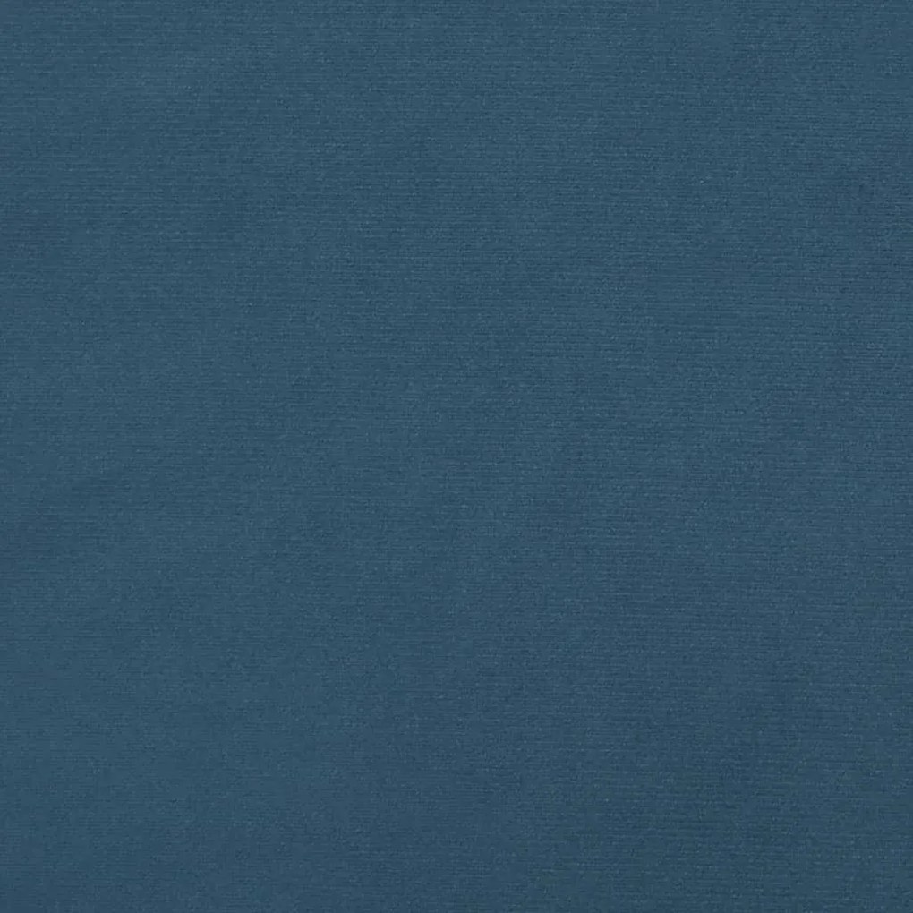 Cama com molas/colchão 90x200 cm veludo azul-escuro