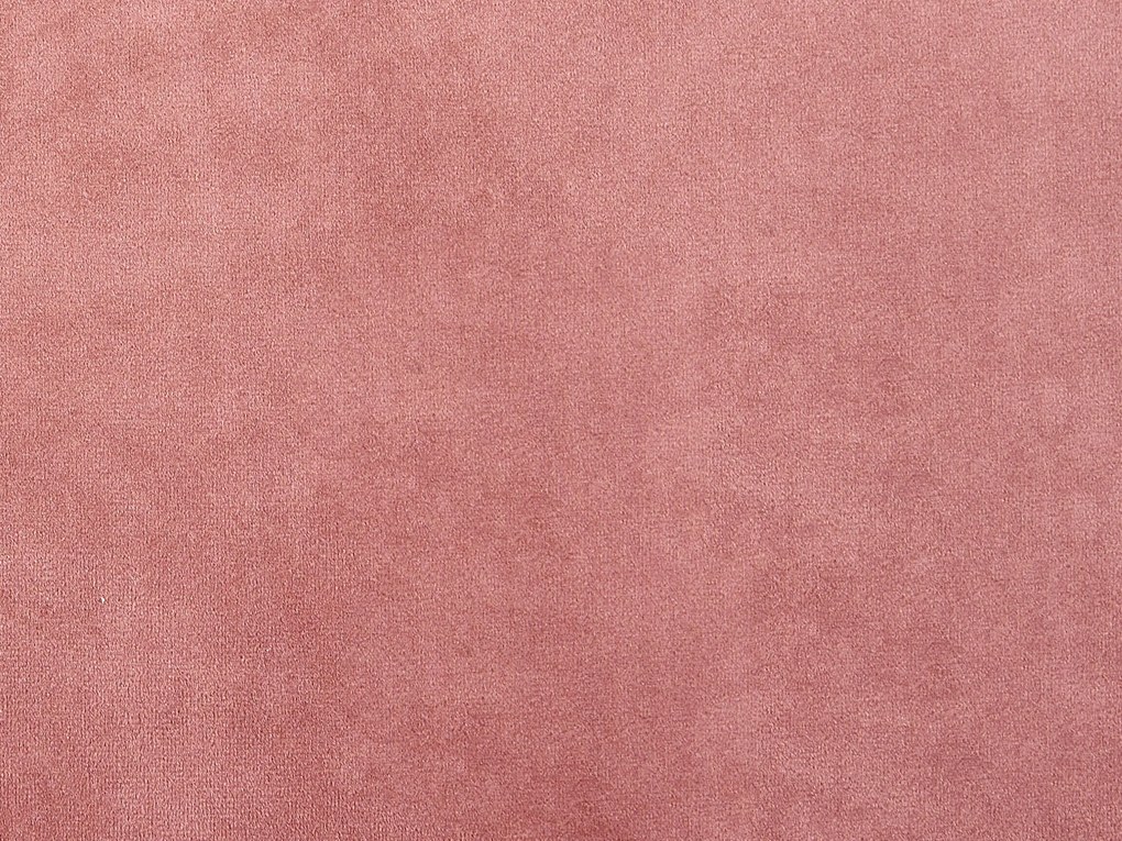 Repousa-pés em veludo rosa EVJA Beliani