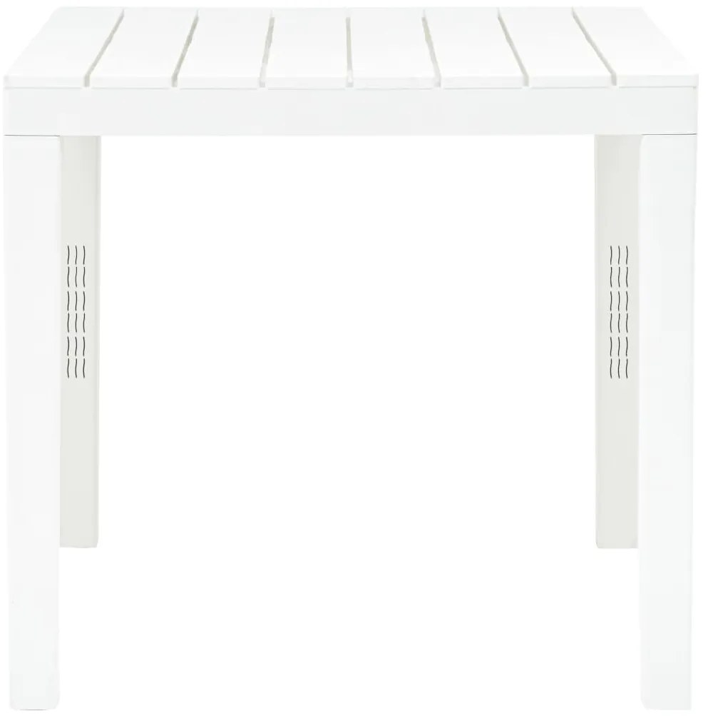 Mesa de jardim com 2 bancos plástico branco