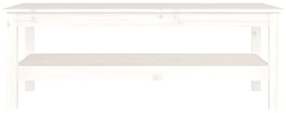 Mesa de centro 110x50x40 cm pinho maciço branco