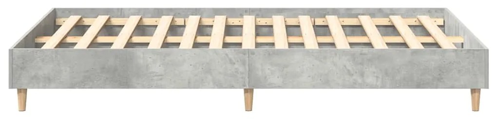 Estrutura de cama sem colchão 135x190 cm cinza cimento