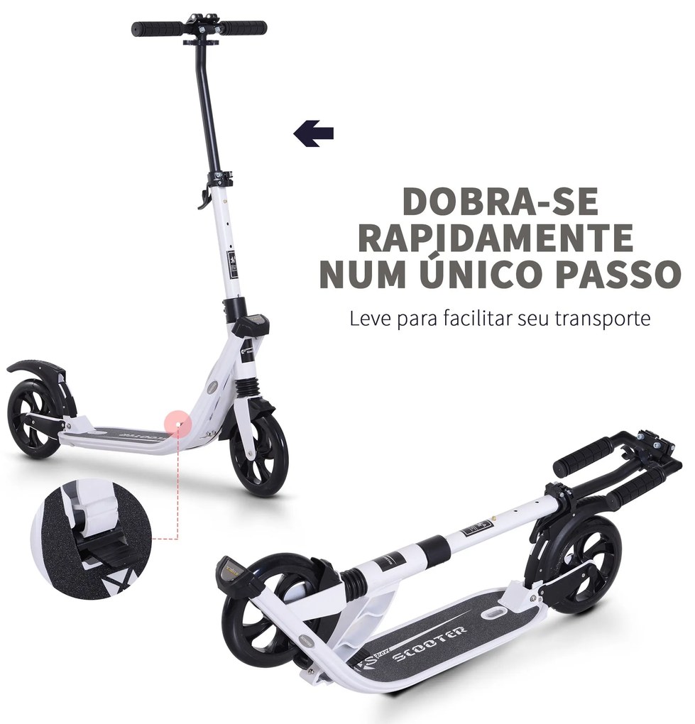 Trotinete Dobrável para Adultos e Crianças acima de 14 anos com Guiado