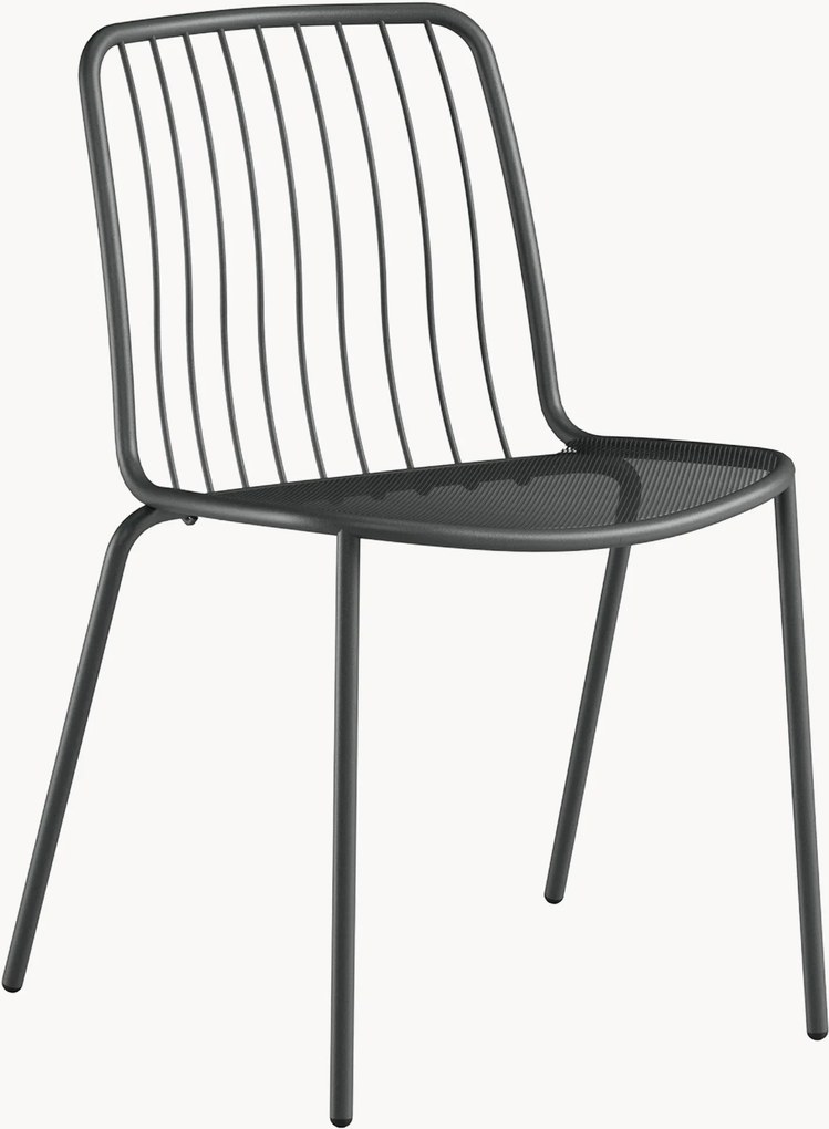 Cadeiras de jardim empilháveis Alisea, conjunto de 2