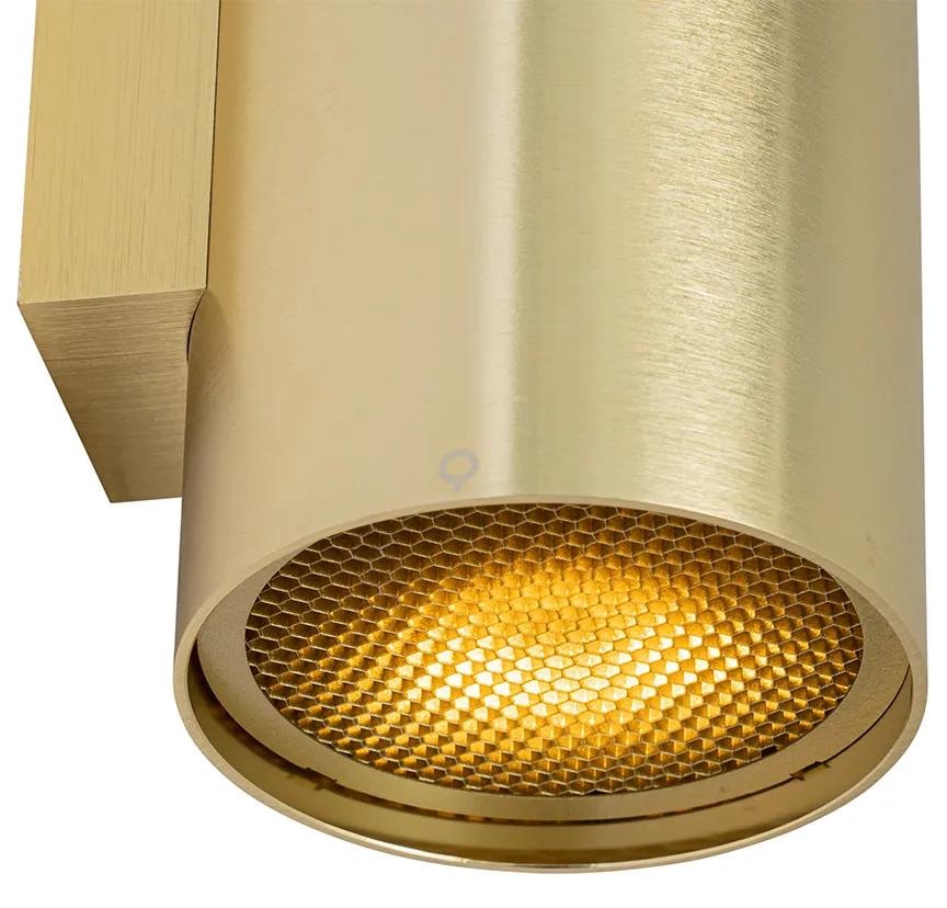 Candeeiro de parede design dourado redondo 2 luzes - Sab Honey Design