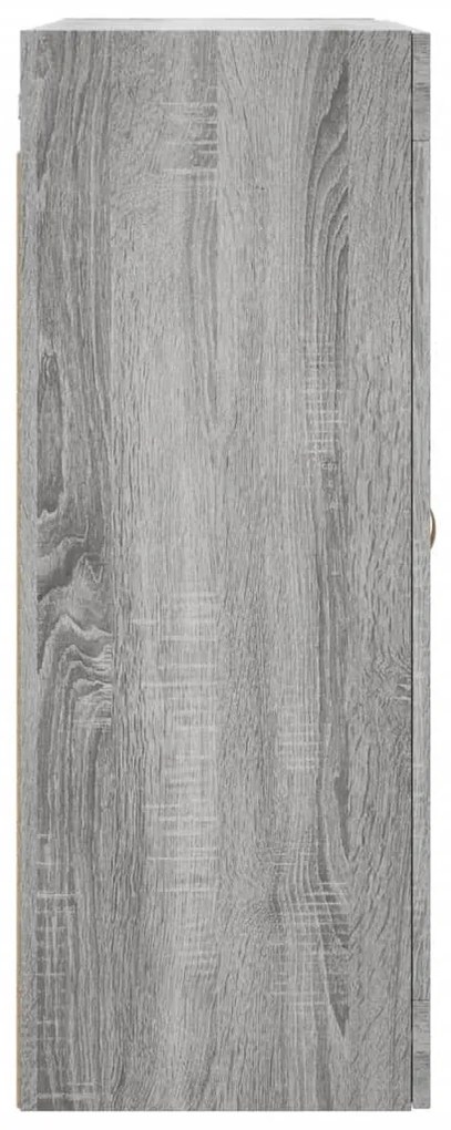 Armário de parede 69,5x34x90 cm cinzento sonoma